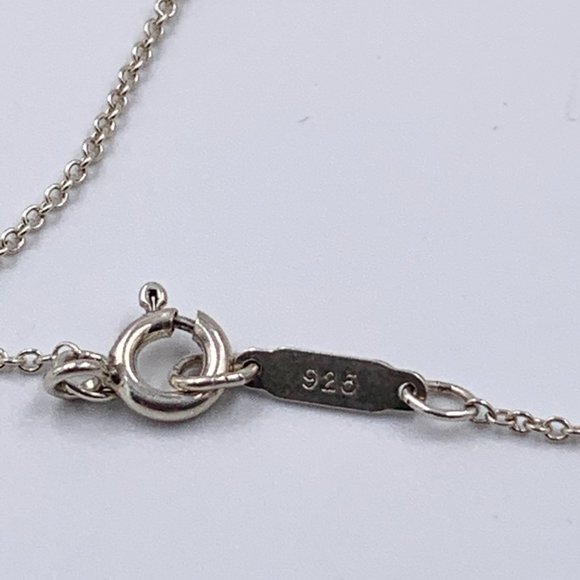 Authentic Tiffany & Co Paloma Picasso Loving Heart Pendent Silver Necklace - Picture 8 of 10
